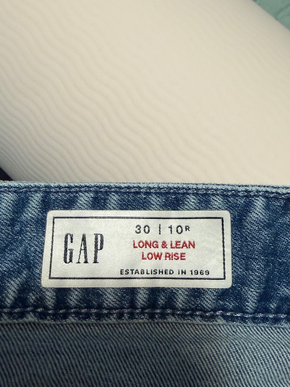 Gap Light Blue Womens Two-Tone Jeans - Picture 3 of 5